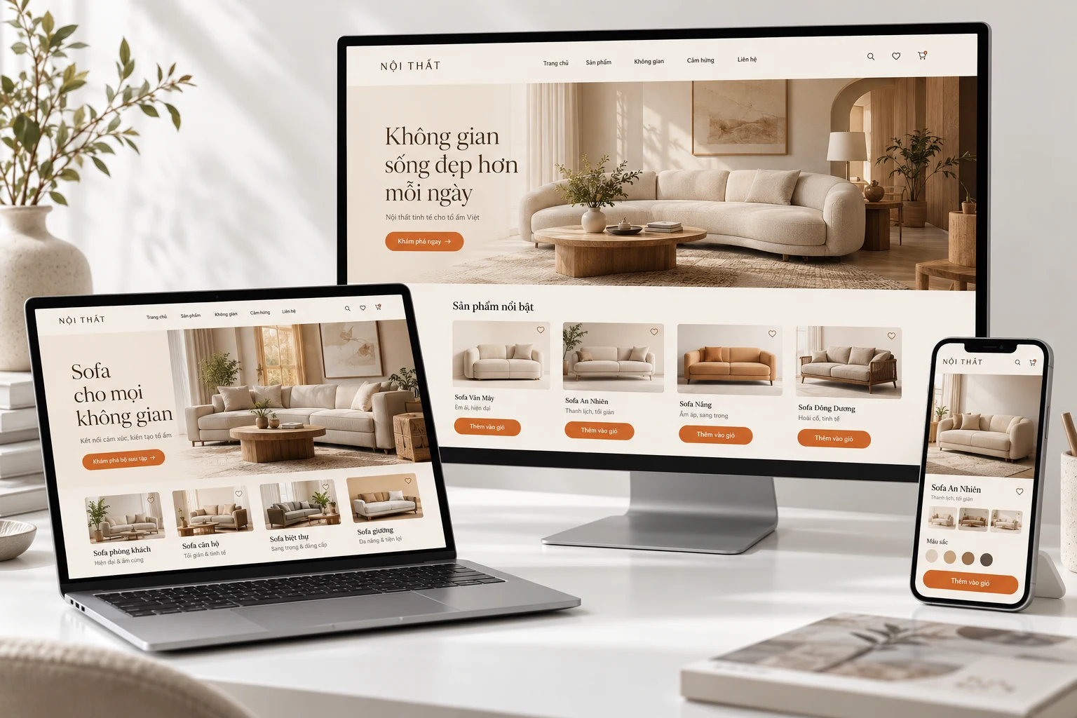 Minh họa Thiết kế website