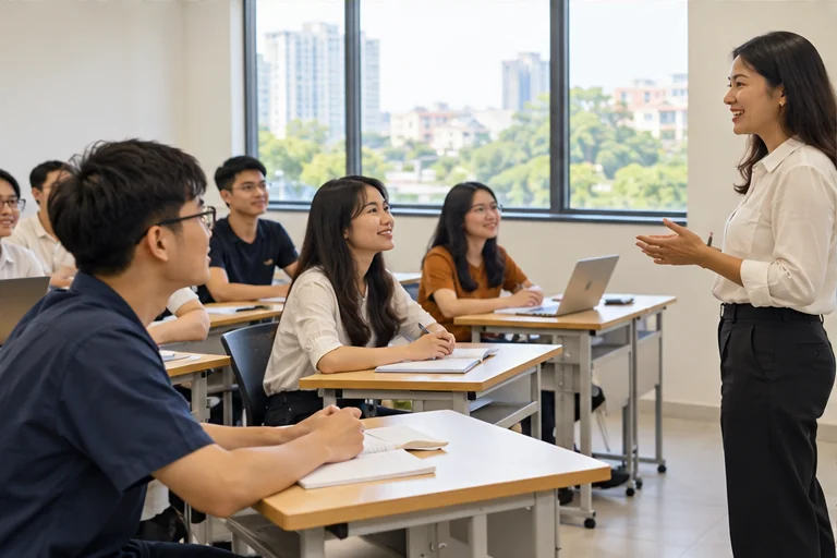 Mẫu website Du học