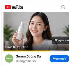Minh hoạ quảng cáo YouTube Video Ads
